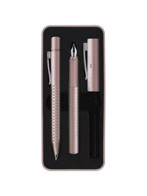 FC-Töltőtoll+Golyóstoll GRIP 2011 2db-os készlet halvány rózsaszín fém díszdobozban 2024