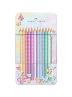   FC-Színes ceruza készlet   12db-os SPARKLE pasztell fém dobozban