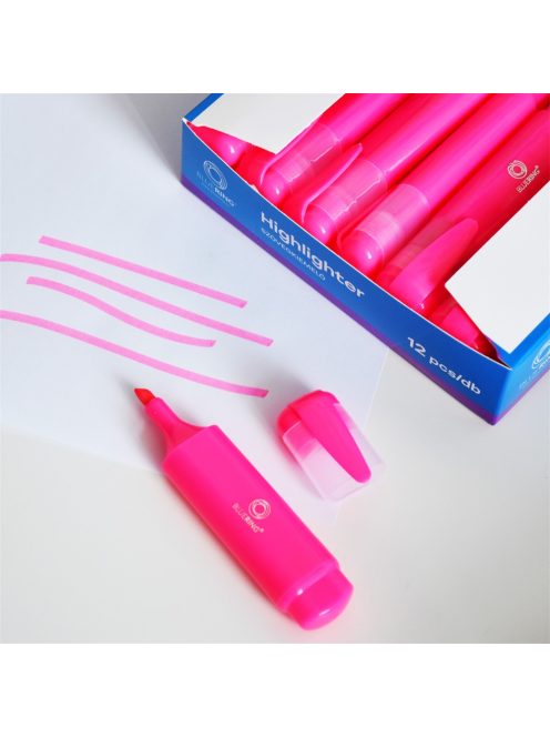 Szövegkiemelő lapos test Bluering® rózsaszín