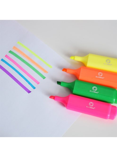 Szövegkiemelő lapos test Bluering® rózsaszín