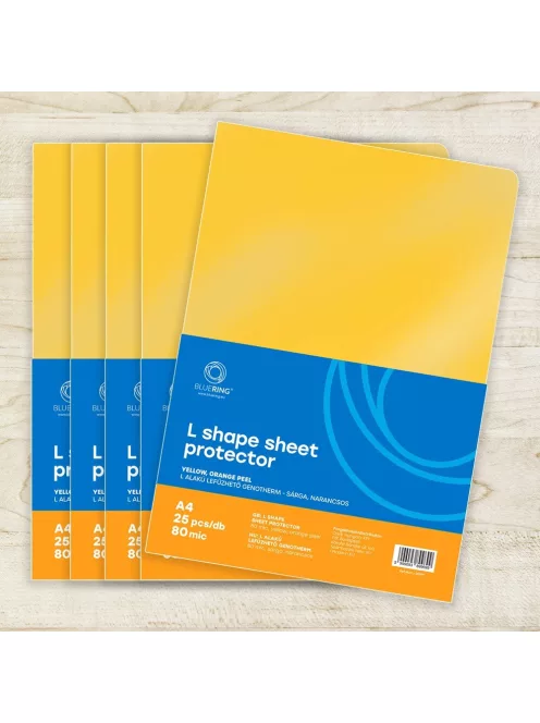 Genotherm 'L' A4, 80 micron sárga 25 db/csomag, Bluering®,