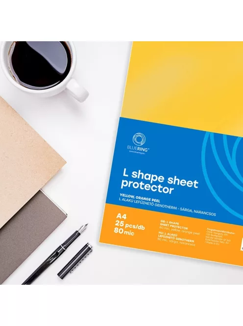 Genotherm 'L' A4, 80 micron sárga 25 db/csomag, Bluering®,