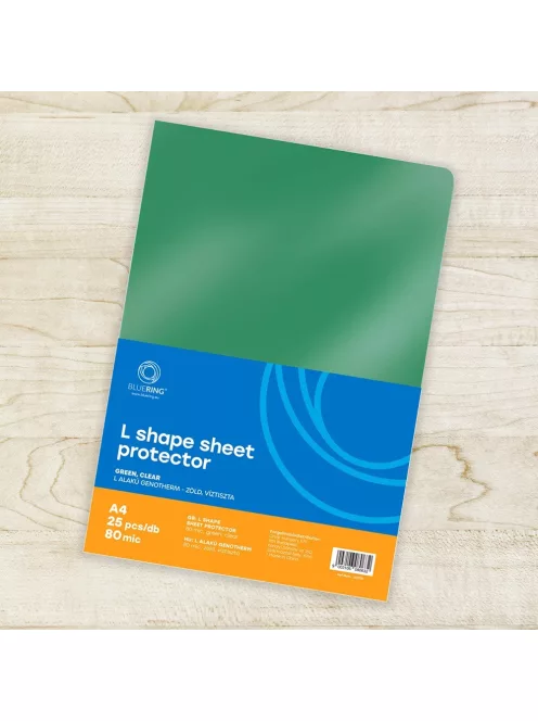 Genotherm 'L' A4, 80 micron zöld 25 db/csomag, Bluering®,