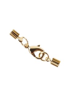 ékszerkapocs montiert, arany, f. 2mm Bänder, lose