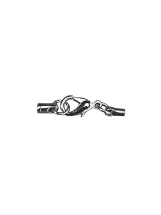 ékszerkapocs montiert, platina, 1,9mm, m. Karabiner, 1 db