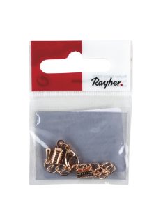 Ékszerkapocs, 2mm átm.,rosearany (rózsaszín-arany), 1 db