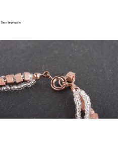   Szerelőkarika, 7mm átm.,rosearany (rózsaszín-arany), 10 db