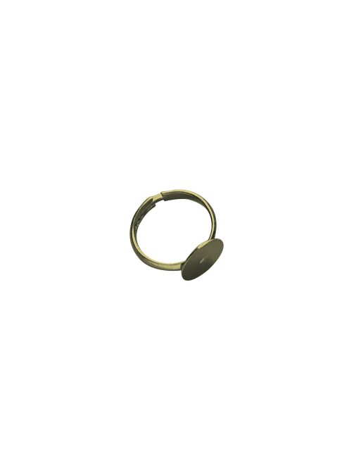 Gyűrűalap, 12 mm, arany, 2 db