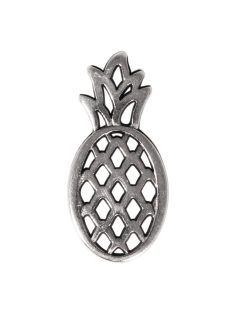 Fémfüggő ananász, ezüst, 25mm