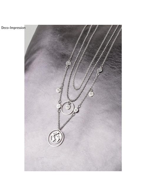 Mini fémfüggő érme, 7,3mm átm.,arany, két karikával, 4 db