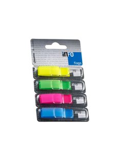   Jelölőcímke 12,5x43mm, 4x36lap, Info Notes (4BBD), 4 klf. teleszín