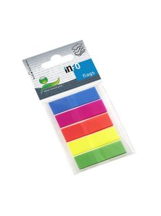   Jelölőcímke 12,5x43mm, 5x26lap, műanayag (5cb) Info Notes 5 klf. teleszín