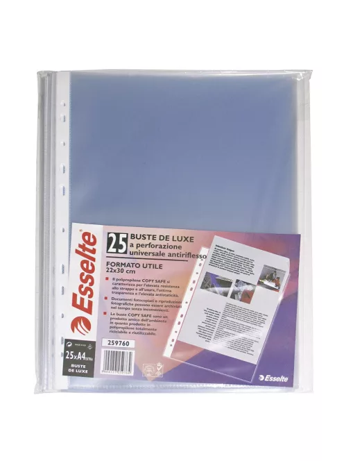 Genotherm lefűzhető, A4, Maxi 100 micron narancsos Esselte 259760 25 db/csomag,