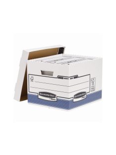   Archiváló konténer, karton, standard, Fellowes® Bankers Box System, 10 db/csomag, kék