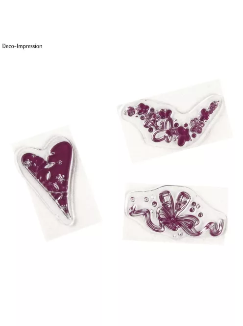 Mini-szilikonbélyegző, 4x7 cm, keret