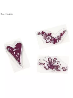 Mini szilikonbélyegző, 4x7 cm, fantázia