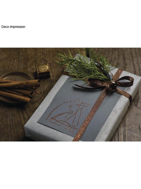 Stempel "Gesegnete Weihnachten und...", 7x8cm