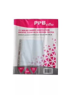   Genotherm lefűzhető, A4, 50 micron víztiszta PPB Extra 100 db/csomag,