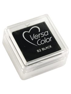   Bélyegzőpárna Versacolor, fekete, bélyegzőfelület 2,5x2,5 cm