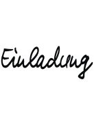 Stempel, Einladung, 3x7 cm