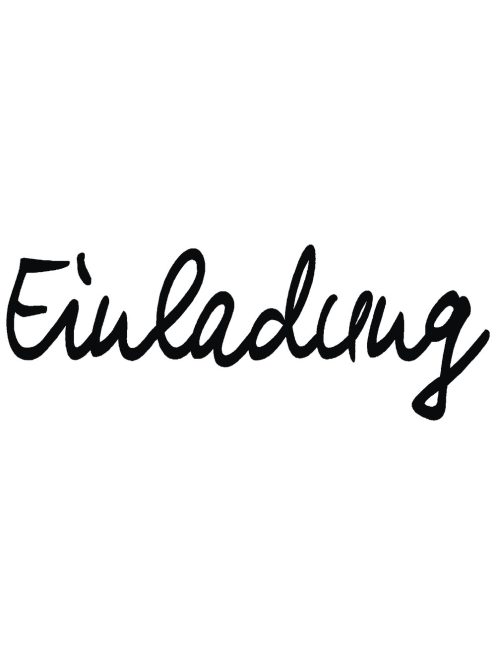 Stempel, Einladung, 3x7 cm