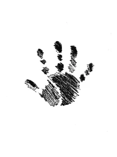 Fabélyegző bal kéz, 3,2cm, Art. 28704