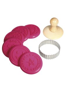   Kekszbélyegző készlet, 8 darabos, süteményhez, gyurmához, papírra is!