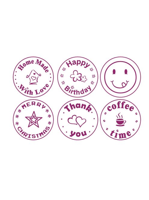 Kekszbélyegző készlet, 8 darabos, süteményhez, gyurmához, papírra is!