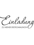 Stempel "Einladung Erstkommunion", 3x7cm