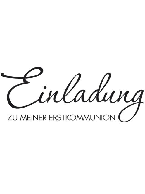 Stempel "Einladung Erstkommunion", 3x7cm
