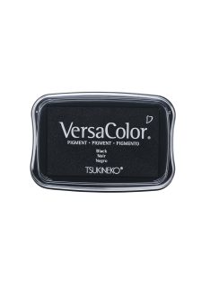 Versacolor Pigment-bélyegzőpárna, fekete, 9,6x6,3x1,8cm