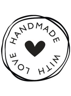 Bélyegző "Handmade with love", 3cm 
