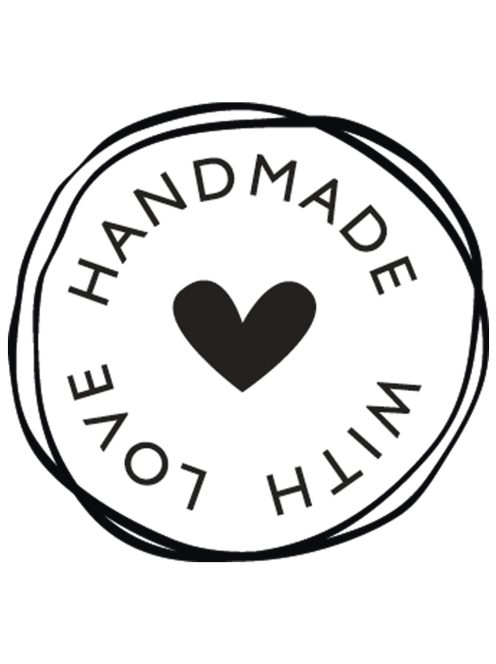 Bélyegző "Handmade with love", 3cm 