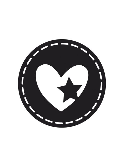 Bélyegző szív, 3 cm átm.