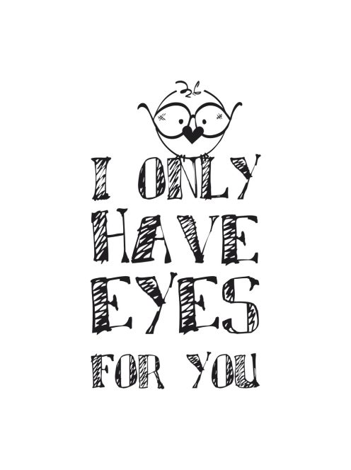 Bélyegző "Eyes for you", 4x7 cm