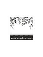 Bélyegző "happiness is homemade", 5x5cm