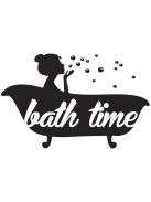 Bélyegző "bath time", 4x6cm