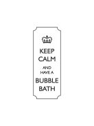Bélyegző "Keep calm and have a bubble...", 3x7cm