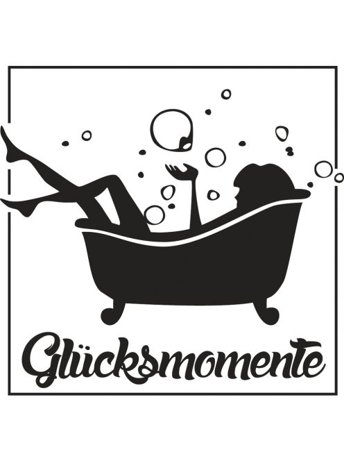 Stempel "Glücksmomente", 5x5cm