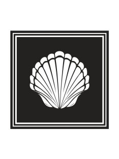 Bélyegző kagyló, 4x4cm