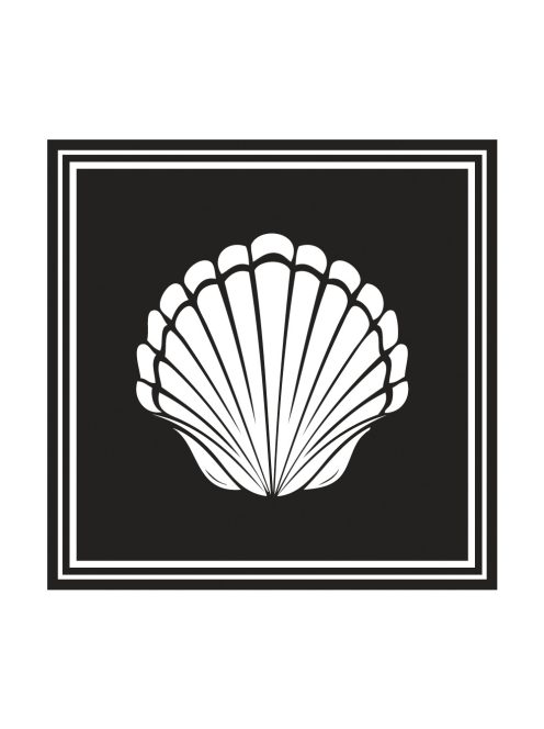 Bélyegző kagyló, 4x4cm