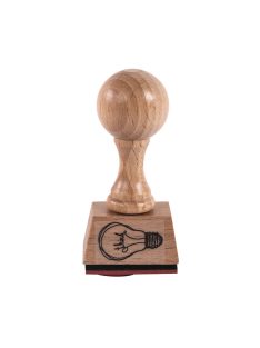 Bélyegző think - villanykörte, 2x3cm