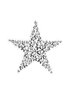 Bélyegző "Twinkle", 7x7cm