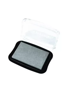 Delicata Metallic bélyegzőpárna, ezüst, 9,9x6,8x1,9cm