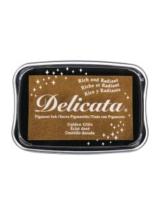 Delicata Metallic bélyegzőpárna, arany, 9,9x6,8x1,9cm