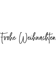 Bélyegző "Frohe Weihnachten", 3x10cm