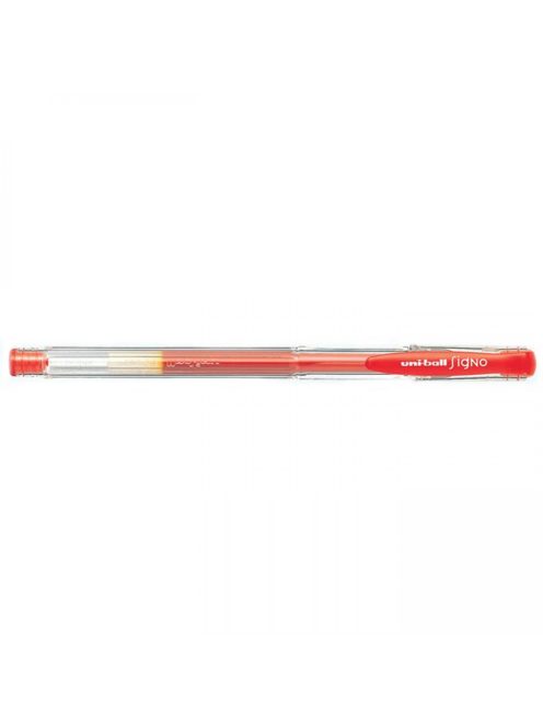 Zselés toll 0,5mm, Uni UM-100, írásszín piros