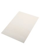 Csillámos dekorgumi lap, 2 mm, fehér, 30x45 cm