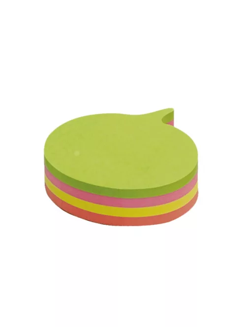 Jegyzettömb öntapadó, mondatfelhő alakú, 70x70mm, 200lap, Info Notes