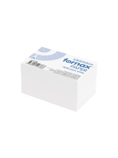 Kockatömb 6,5x9,5x5cm, ragasztás nélküli Fornax fehér